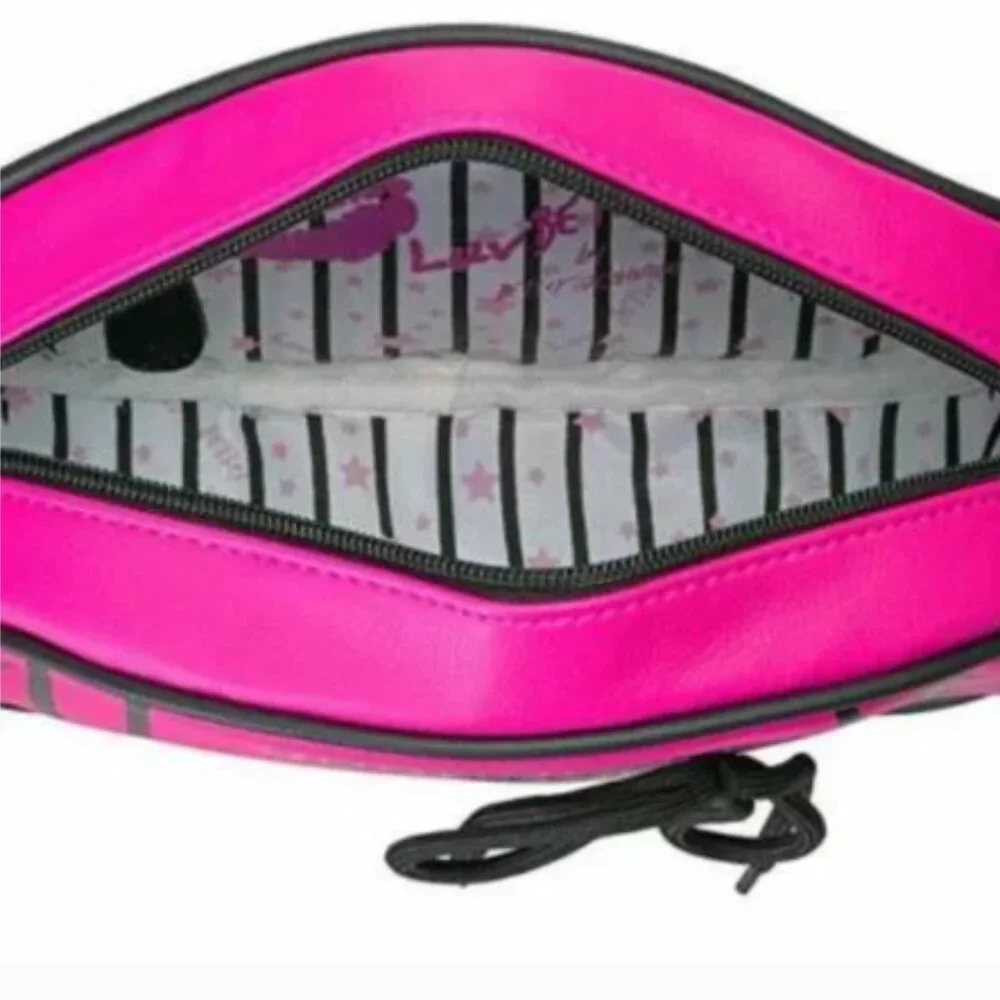 Betsey Johnson Fuchsia Football Crossbody - Picture 4 of 9